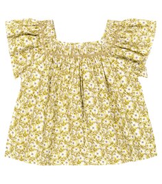 Блузка Carlie с цветочным принтом Bonpoint, желтый
