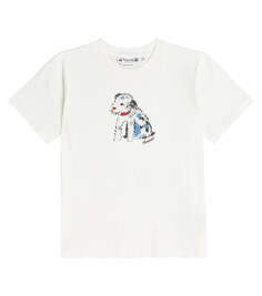 Хлопковая футболка с логотипом Thibald Bonpoint, белый