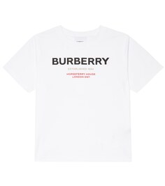 Футболка Horseferry из хлопкового джерси Burberry, белый