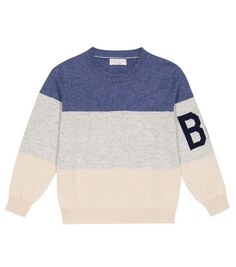 Полосатый кашемировый свитер Brunello Cucinelli, разноцветный