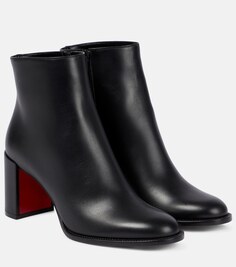 Кожаные ботильоны Adoxa 70 Christian Louboutin, черный