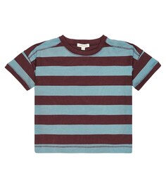 Полосатая футболка из хлопкового джерси Dregea Caramel, разноцветный