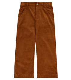 Вельветовые брюки Chloé, коричневый Chloe
