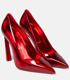 Туфли-лодочки Condorapik 100 из лакированной кожи Christian Louboutin, красный