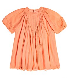 Шелковое платье Chloé, оранжевый Chloe