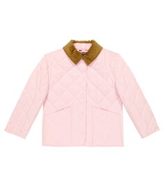 Стеганая куртка Burberry, розовый