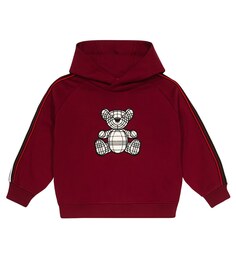 Худи с вышивкой Thomas Bear Burberry, красный