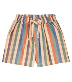 Хлопковые шорты в полоску с перцем Caramel, разноцветный