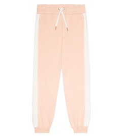 Спортивные брюки из джерси с отделкой крючком Chloé, розовый Chloe