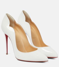 Туфли-лодочки Hot Chick 100 из лакированной кожи Christian Louboutin, белый