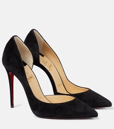 Замшевые туфли Iriza 100 Christian Louboutin, черный