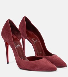 Замшевые туфли Iriza Christian Louboutin, красный