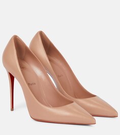 Кожаные туфли Kate 100 Christian Louboutin, бежевый