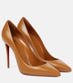 Кожаные туфли Kate 100 Christian Louboutin, коричневый