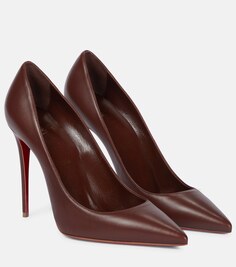 Кожаные туфли Kate 100 Christian Louboutin, коричневый