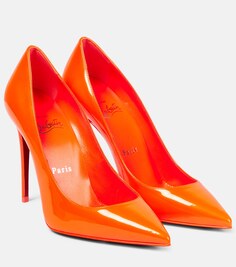 Лакированные туфли Kate 100 Christian Louboutin, оранжевый