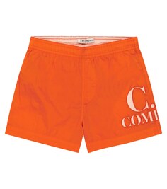 Плавки с логотипом C.P. COMPANY KIDS, оранжевый