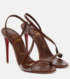 Кожаные сандалии Nudes Rosalie Christian Louboutin, коричневый