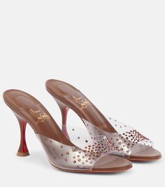 Декорированные мюли Nudes Degramule Christian Louboutin, коричневый