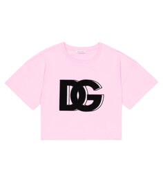 Футболка с логотипом DG Dolce&amp;Gabbana, розовый