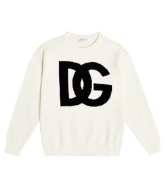 Свитер с логотипом DG Dolce&amp;Gabbana, белый