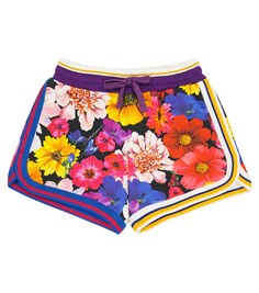 Хлопковые шорты с цветочным принтом Dolce&amp;Gabbana, разноцветный