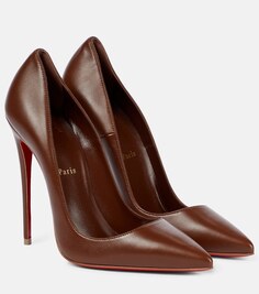 Кожаные туфли So Kate 120 Christian Louboutin, коричневый