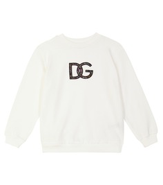 Толстовка из хлопка с логотипом Dolce&amp;Gabbana, белый