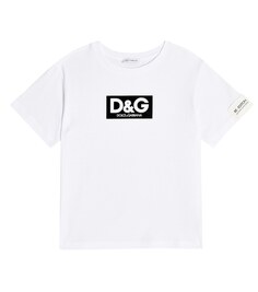 Хлопковая футболка с логотипом Dolce&amp;Gabbana, белый
