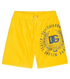 Плавки с логотипом Dolce&amp;Gabbana, желтый