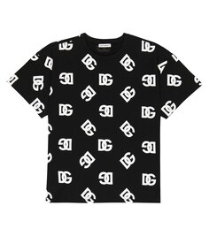 Хлопковая футболка с логотипом Dolce&amp;Gabbana, черный