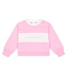 Толстовка из смесового хлопка с логотипом Givenchy Kids, розовый