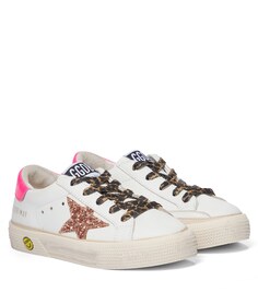 Кожаные кроссовки May Golden Goose, белый