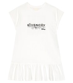 Платье из хлопкового джерси из коллаборации с Disney 101 Dalmatians Givenchy Kids, белый
