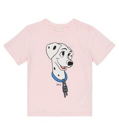 Футболка из хлопкового джерси x Disney 101 Dalmatians Givenchy Kids, розовый