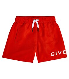 Плавки с логотипом Givenchy Kids, красный