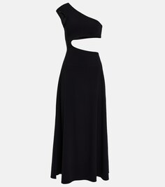 Платье макси Sheryl с вырезом на одно плечо DODO BAR OR, черный