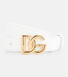 Ремень с логотипом DG Dolce&amp;Gabbana, белый