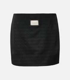 Мини-юбка с логотипом DOLCE&amp;GABBANA, черный