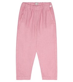 Льняные брюки Il Gufo, розовый