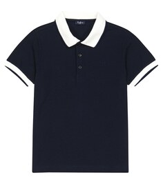 Хлопковая футболка-поло Il Gufo, синий