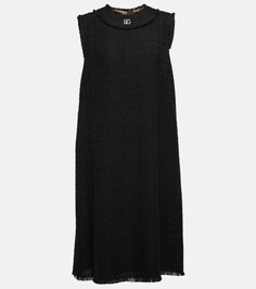 Мини-платье Raschel из смесовой шерсти DOLCE&amp;GABBANA, черный