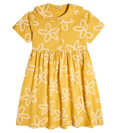 Хлопковое платье с цветочным принтом Jellymallow, желтый