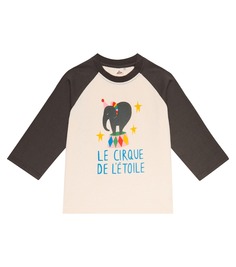 Хлопковая футболка со слоном Jellymallow, разноцветный