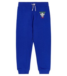 Спортивные штаны из хлопкового джерси Kenzo, синий