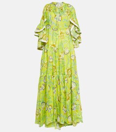 Платье макси рами с цветочным принтом DOROTHEE SCHUMACHER, разноцветный