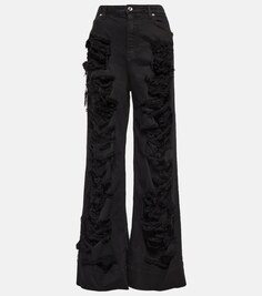Расклешенные джинсы с завышенной талией из коллаборации с Kim DOLCE&amp;GABBANA, черный