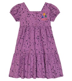 Платье из хлопка с принтом Jellymallow, фиолетовый
