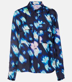 Шелковая блузка Neon Florals DOROTHEE SCHUMACHER, разноцветный