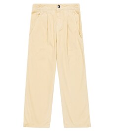 Широкие брюки из хлопкового вельвета Kenzo, бежевый